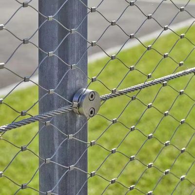 نوع گره دار دست بافته شده از فولاد ضد زنگ با مواد SS304/316 1.5mm / 2mm / 2.5mm قطر سیم و 25 * 25mm / 30 * 30mm / 50 * 50mm باز کردن میش