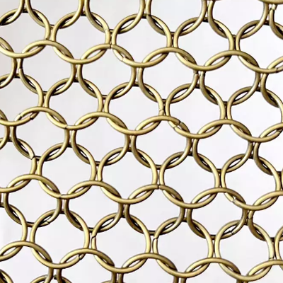10mm Diameter Welded Ring Architectural Decoration Ring Mesh Curtain Chain Mail Curtain for Facade and Partition