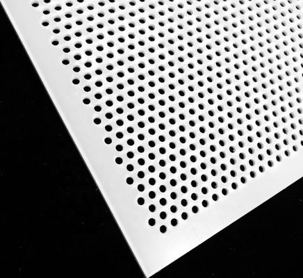 پانل مشبک سوراخ‌دار PVC سفید 0.3-10 میلی‌متر برای صنایع غذایی