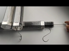 فولاد ضد زنگ گلوله سوراخ شده BBQ دودکن لوله لکه