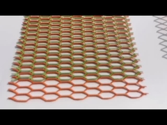 2mm صفحه آلومینیوم گسترش پوشش تزئینی میش فلزی صفحه نمایش