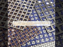 پانل های نمای فلزی آلومینیوم سوراخ شده دیواری پرده تزئینی شبکه سوراخ شده