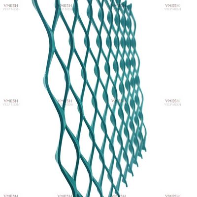 پودر فلزی کم کربن Expanded Metal Mesh Coated for Building Decoration