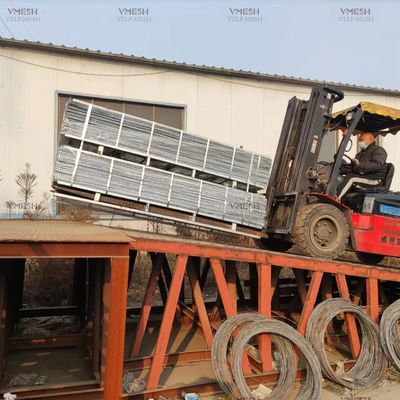 مصالح ساختمانی ضد خوردگی مش فولادی گالوانیزه با دنده بلند