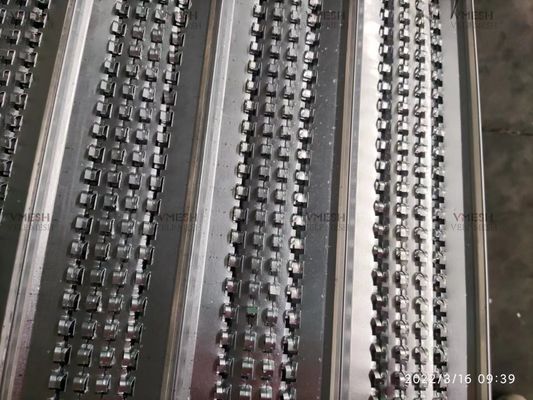 مصالح ساختمانی ضد خوردگی مش فولادی گالوانیزه با دنده بلند