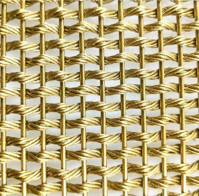 مش سیم بافته شده پنل نمای فلزی روکش فلزی تزئینی