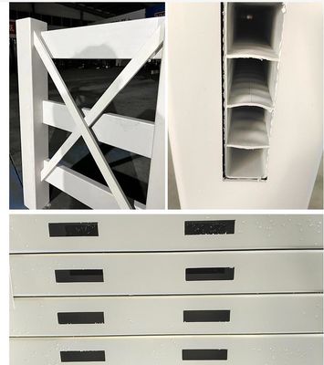 3 ریل 1.8 * 2.5m PVC مزرعه حصار پلاستیکی وینیل مزرعه پادک حصار حصار
