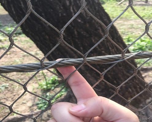 شبكه كابل فولاد ضدآكسيد سياه 3 ميلي متري براي دكور