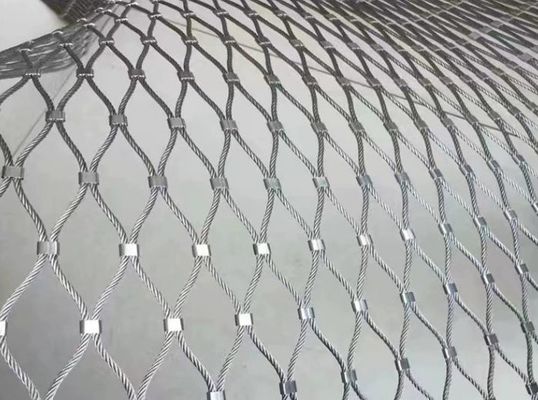 توری طناب استیل ضد زنگ 20x20mm 304/316 برای تزئینات باغ وحش و آشیانه پرندگان