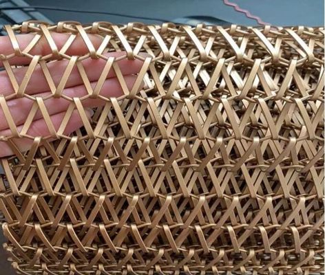 پرده مشبک زنجیره ای بافته شده معماری دکوراسیون رنگارنگ آلومینیومی برای هتل