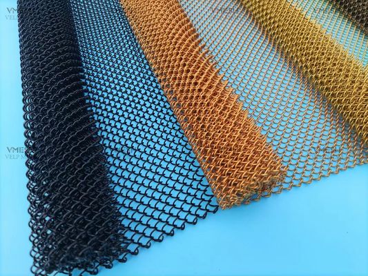 پرده توری مشبک آلیاژ آلومینیومی تزئینی پرده توری فلزی زنجیره ای فلزی