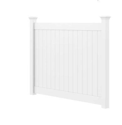 مواد با کیفیت بالا درب PVC سفید پلاستیکی وینیل حصار حریم خصوصی