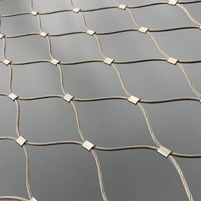 SS304 فرول الماس انعطاف پذیر فولاد ضد زنگ سیم کابل شبکه طناب