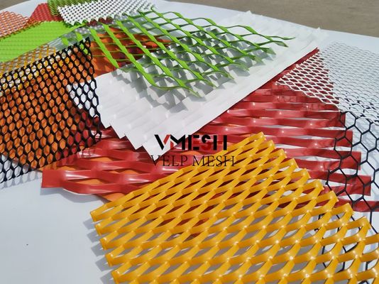 PVDF آلومینیوم گسترده فلزی شبکه 5.5mm 6.0mm دیوار پوشش تهویه نمای