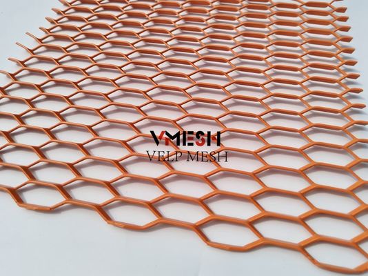 PVDF آلومینیوم گسترده فلزی شبکه 5.5mm 6.0mm دیوار پوشش تهویه نمای