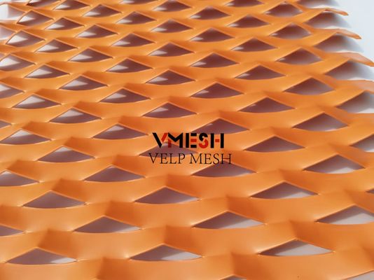 PVDF آلومینیوم صورت شبکه ساخت فلزی صفحه گسترده پوشش خارجی