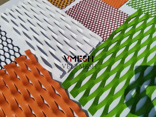 PVDF آلومینیوم صورت شبکه ساخت فلزی صفحه گسترده پوشش خارجی