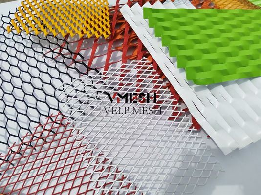 طراحی نمای معماری پوشش PVDF آراستایی آلومینیوم گسترده میش