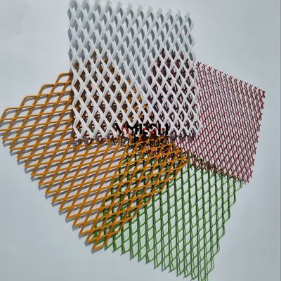 2mm صفحه آلومینیوم گسترش پوشش تزئینی میش فلزی صفحه نمایش