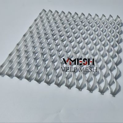 سوراخ کوچک گسترده فولاد میش شکل الماس ساختمان نمای تزئینی