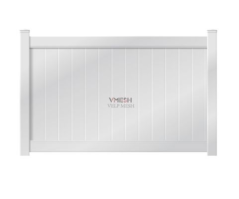 6x8ft PVC سفید حصار حریم خصوصی برای حیاط پشت