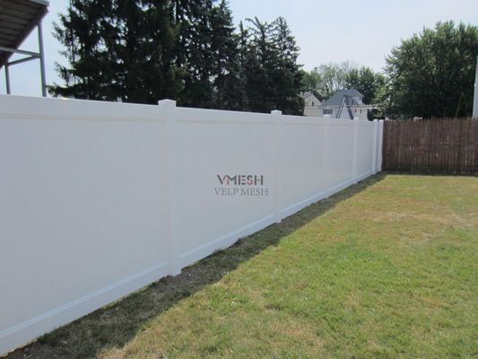 6x8ft PVC سفید حصار حریم خصوصی برای حیاط پشت