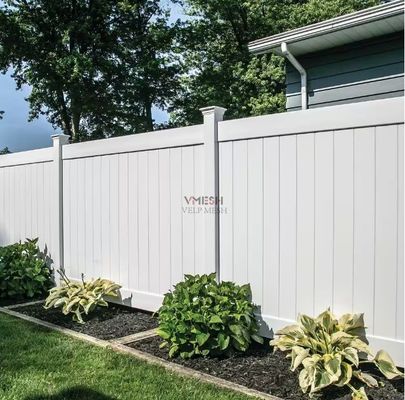 حصار PVC باغ ماندگار حریم خصوصی پانل های سفید سنگین