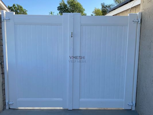 6x8ft PVC سفید حصار حریم خصوصی برای حیاط پشت