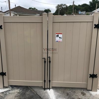 پانل های حفاظتی PVC سفید 6x8ft نگهداری کم