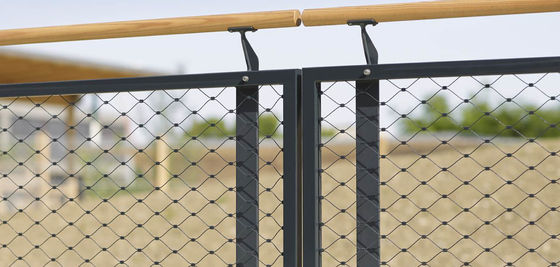 شبكه كابل فولاد ضد زنگ براي معماري الماس صفحه انعطاف پذير باغ وحش پناهگاه حيوانات