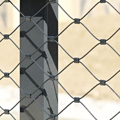 2 میلی متر با استحکام بالا بافته شده با سیم کابل سیم فلزی ضد زنگ قابل انعطاف