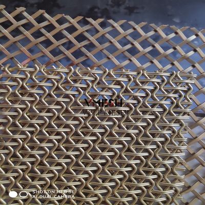 برنجی عتیقه سفارشی 1.5 میلی متری فولاد ضد زنگ مشبک برای فضای داخلی لوکس
