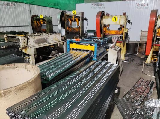 مصالح ساختمانی ضد خوردگی مش فولادی گالوانیزه با دنده بلند