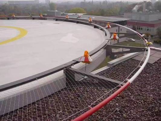 شبکه محافظ نرده پله استیل ضد زنگ AISI 304/316 با سیم بکسل و روی