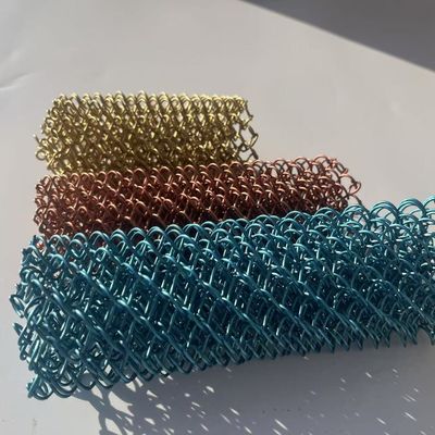 سیستم های مش فلزی تزئینی پرده آبی بافته شده با سیم آلومینیومی