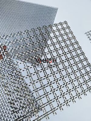 دوامدار سفارشی نمای پوششی دیوار بیرونی و داخلی خارج از منزل فلزی فولاد ضد زنگ امنیت بافندگی تزئینی معماری سیم میش