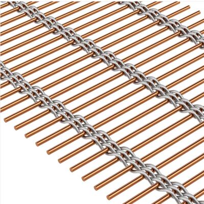 توری سیمی بافته شده از کابل استیل ضد زنگ تزئینی معماری برای پرده داخلی