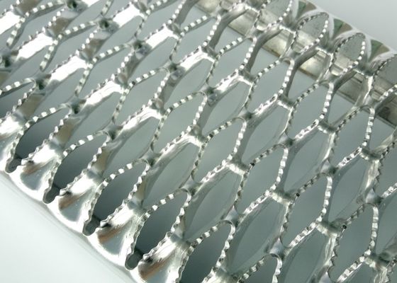 شبکه های ایمنی 2.0mm 2.5mm سوراخ الماس آلومینیوم گیره Strut راهرو