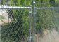 حصار زنجیره ای فولادی گالوانیزه با روکش پی وی سی سبز 11.5 گیج 20 متر 30 متر