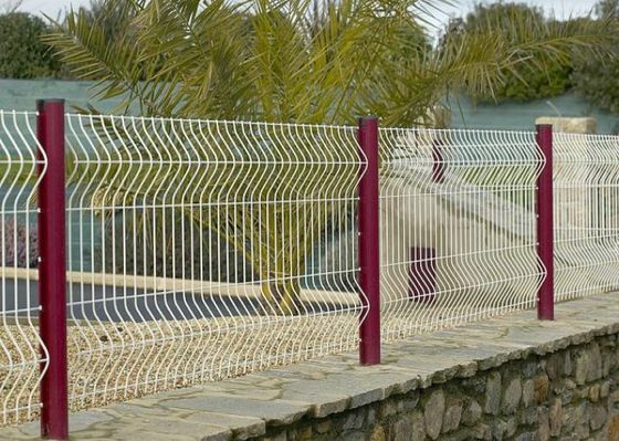 فنس مش سیم جوش داده شده گالوانیزه سه بعدی 50x100mm 3.0mm با پوشش رنگ پودری
