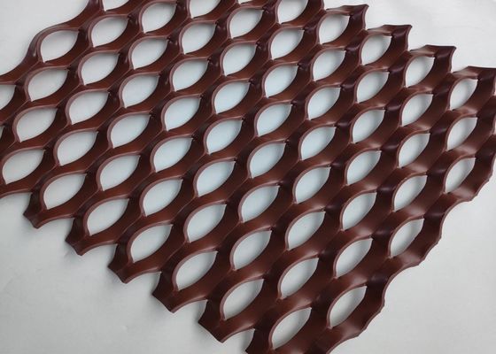 شبکه فلزی آلومینیومی برای تزئینات معماری 1x2m