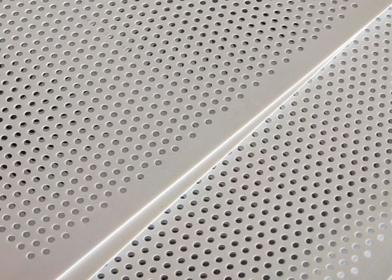 پانل مشبک سوراخ‌دار PVC سفید 0.3-10 میلی‌متر برای صنایع غذایی