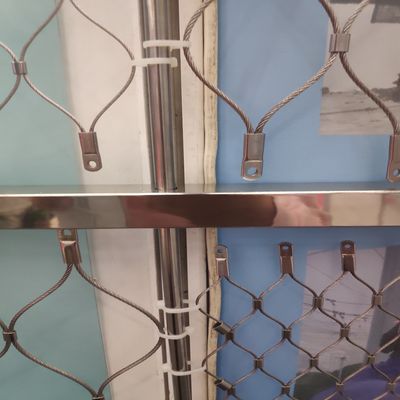 مش محافظ 304 316 طناب استیل توری تزئینی برای مناطق باغ
