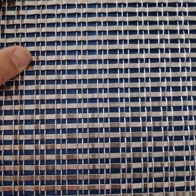 فولاد ضد زنگ تزئینی 1mm معماری فلزی میش صفحه نمایش Woven Wire Mesh