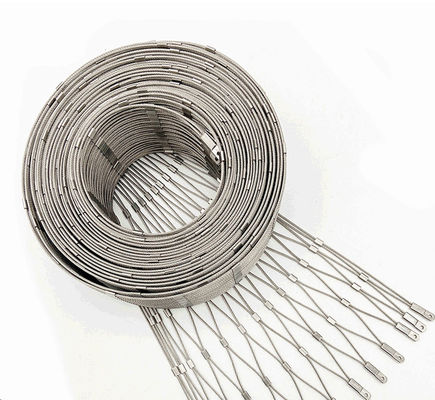 از فولاد ضد زنگ 304/316 بالوسترد شبكه طناب 7x19 2.5mm