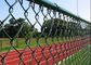 حصار پیوند زنجیر 9 متری 8 فوت با پوشش پی وی سی برای زمین بازی ورزشی