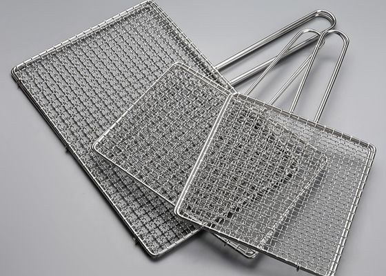 سبد مشبک کباب پز استیل ضد زنگ 316 برای کباب کردن ماهی