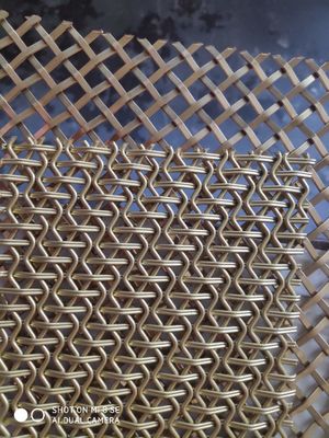 فولاد ضد زنگ تزئینی 1mm معماری فلزی میش صفحه نمایش Woven Wire Mesh