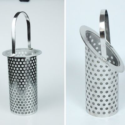لوله فیلتر استیل ضد زنگ سوراخ دار با دسته 30mm-600mm