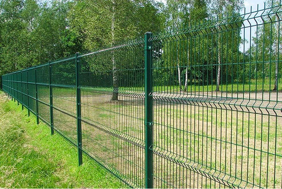 4mm PVC پوشانده شده Welded Wire Mesh پانل سبز 6ft گالوانیزه
